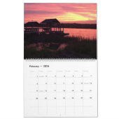 Pawleys Island grote muur kalender ontwerp 8 (Feb 2026)