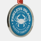 Pawleys Island (krab) Metalen Ornament (Rechts)