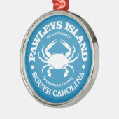 Pawleys Island (krab) Metalen Ornament (Links)