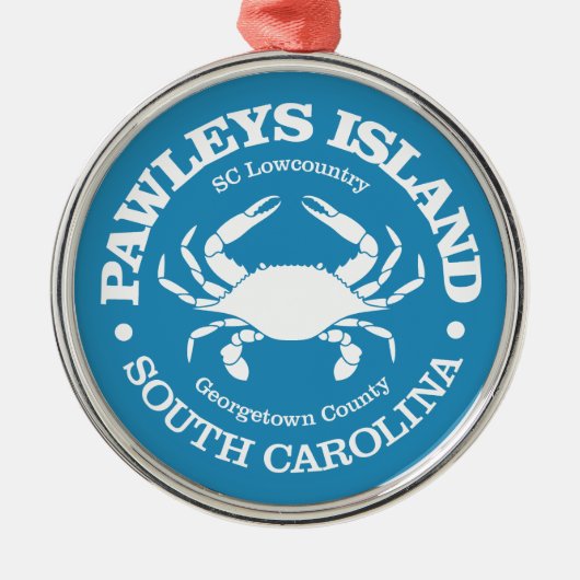 Pawleys Island (krab) Metalen Ornament (Voorkant)