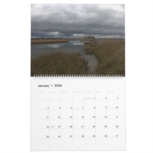 Pawleys Island Large Wall Calendar (Ontwerp 4) Kalender (Jan 2026)