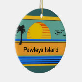 Pawleys Island, SC Keramisch Ornament (Rechts)