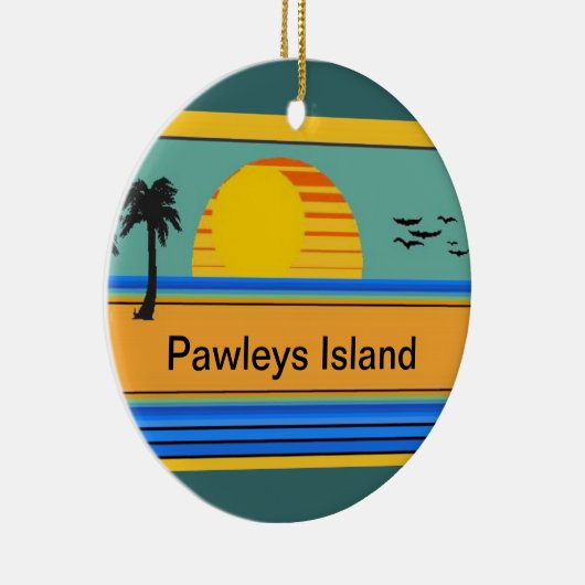Pawleys Island, SC Keramisch Ornament (Rechts)