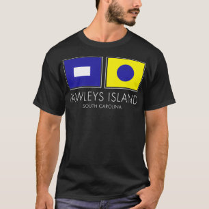 Pawleys Island South Carolina Nautical Flag Graphi T-shirt