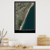 Pawleys Island South Carolina Satellite Poster Map (Keuken)