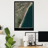 Pawleys Island South Carolina Satellite Poster Map (Thuiskantoor)