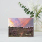 Pawleys Island Sunset Briefkaart (Staand voorkant)