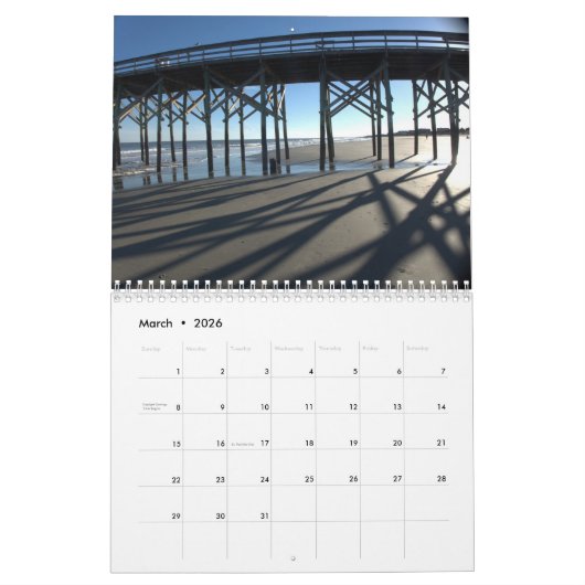 Pawleys Island Wall Calendar Design 6 Kalender (Mar 2026)