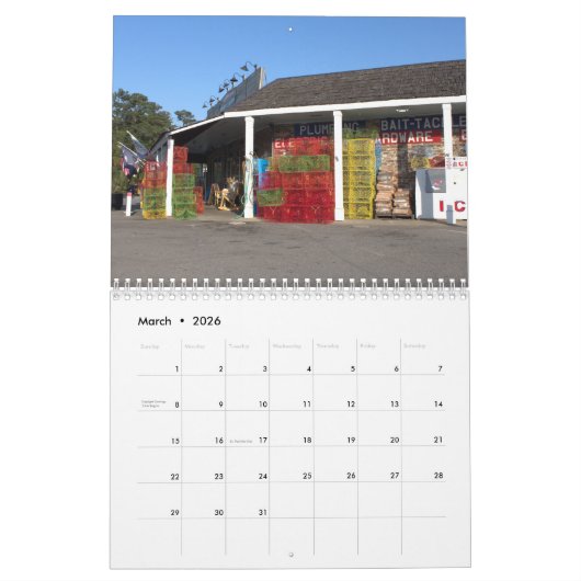 Pawleys Island wandkalender ontwerp 8 Kalender (Mar 2026)