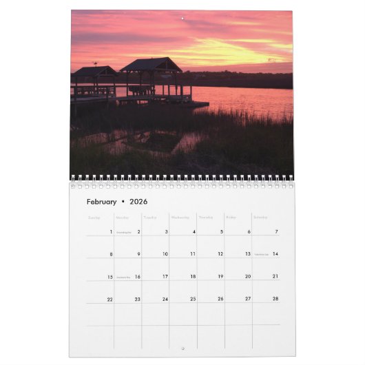 Pawleys Island wandkalender ontwerp 8 Kalender (Feb 2026)