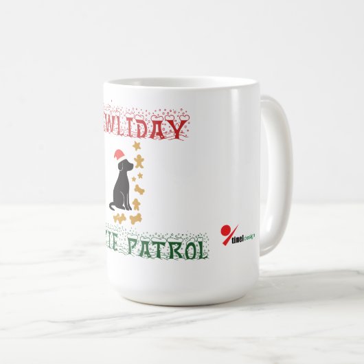 “Pawliday Treat Inspector Xmas Mug Koffiemok (Voorkant rechts)