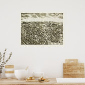 Pawling, NY Panoramic Map - 1909 Poster (Keuken)