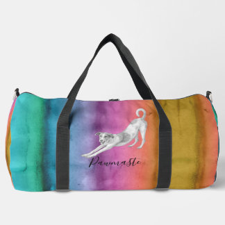 Pawmaste Dog Yoga Large Duffel Bag Plunjezak