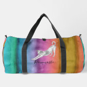 Pawmaste Dog Yoga Large Duffel Bag Plunjezak (Achterkant)