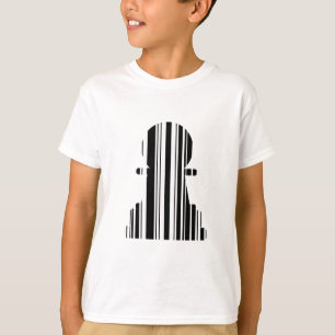 PAWN BAR CODE Schaakstuk Patroonontwerp T-shirt