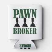 Pawn Broker Funny Chess Piece Player Game Lover Blikjeskoeler (Achterkant)