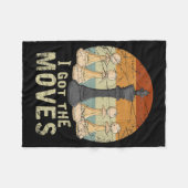 Pawn King Chess Figuur Chessmen Gift Chess Fleece Deken (Voorkant (Horizontaal))