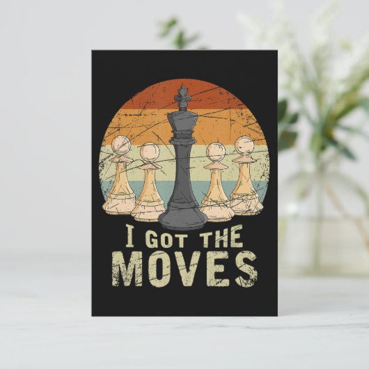 Pawn King Chess Figuur Chessmen Gift Chess Kaart (Staand voorkant)