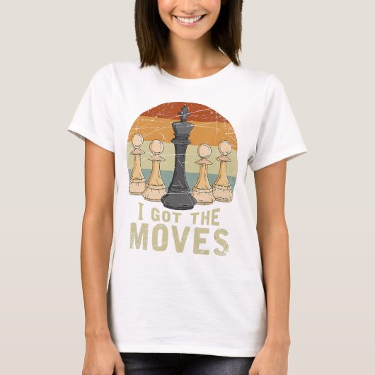 Pawn King Chess Figuur Chessmen Gift Chess T-shirt (Voorkant)