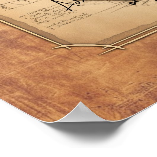 Pawn King / Queen  ouderwets schaakgeschenk Poster (Hoek)