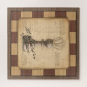 "Pawn King / Queen" schaakbordspeler cadeau Legpuzzel (Horizontaal)