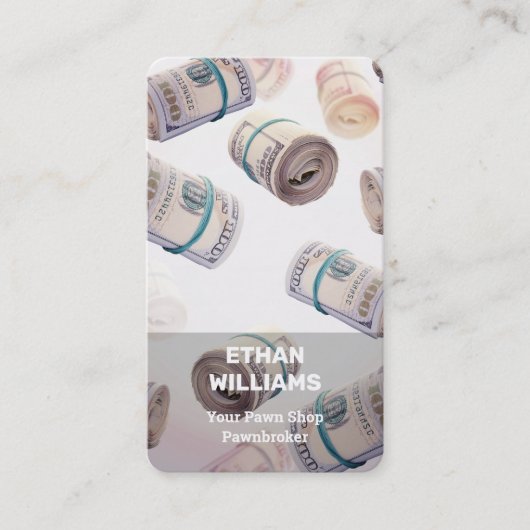 Pawn Shop-makelaar Visitekaartje (Voorkant)