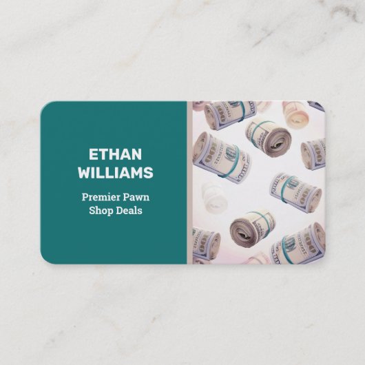 Pawn Shop-makelaar Visitekaartje (Voorkant)
