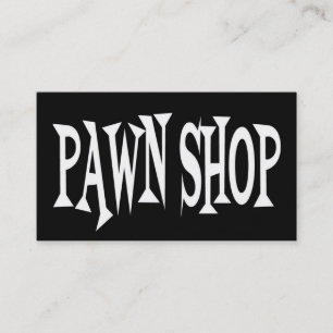 Pawn Shop Zwart-wit Visitekaartje