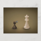 Pawn take Queen Briefkaart (Voorkant)