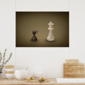 Pawn take Queen Poster (Keuken)