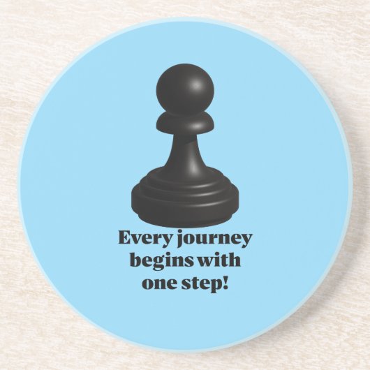 Pawn Zandsteen Onderzetter (Voorkant)