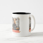 Pawnal Code: "Collar Fraud" - Bad Airedale Terrier Tweekleurige Koffiemok (Voorkant rechts)