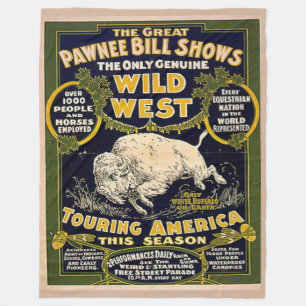 PAWNEE BILL Fleece Blankets Deken