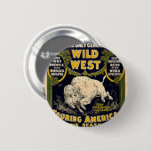 Pawnee Bill Shows Wild West Ronde Button 5,7 Cm (Voorkant /achterkant)
