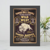 Pawnee Bill Wild West Show Flat Kaart (Staand voorkant)