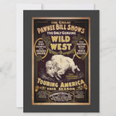 Pawnee Bill Wild West Show Flat Kaart (Voorkant)