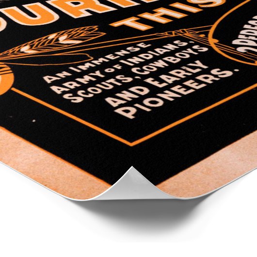 Pawnee Bill Wild West Show Poster (Hoek)