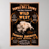 Pawnee Bill Wild West Show Poster (Voorkant)