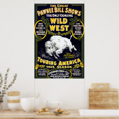 Pawnee Bill Wild West White Buffalo Poster (Keuken)