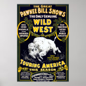 Pawnee Bill Wild West White Buffalo Poster (Voorkant)
