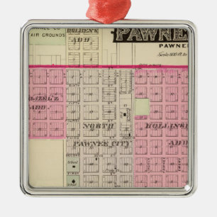Pawnee City, Nebraska Metalen Ornament