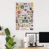 Pawnee Life Parks en Rec Item Collage Poster (Thuiskantoor)
