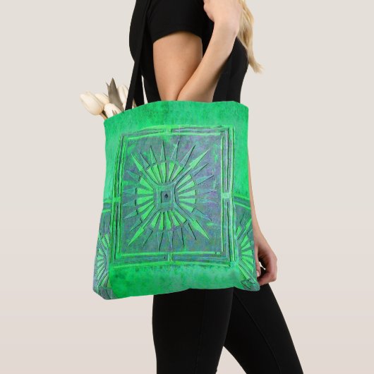 PAWNEE MORNING STAR, Blue GreenTote Bag Tote Bag (Dichtbij)