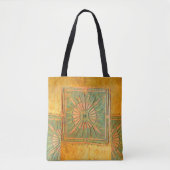PAWNEE MORNING STAR, geel, groen, bruin Tote Bag (Voorkant)