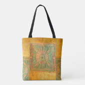 PAWNEE MORNING STAR, geel, groen, bruin Tote Bag (Achterkant)