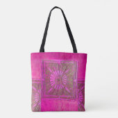 PAWNEE MORNING STAR, Roze FuchsiaTote Bag Tote Bag (Achterkant)