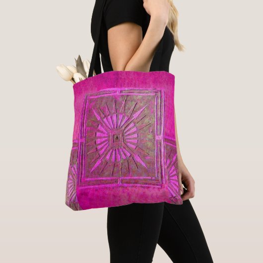PAWNEE MORNING STAR, Roze FuchsiaTote Bag Tote Bag (Dichtbij)