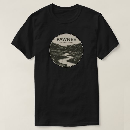 Pawnee National Grassland Colorado Stream T-shirt (Design voorkant)