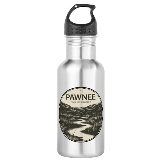 Pawnee National Grassland Colorado Stream Waterfles (Voorkant)