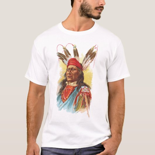 Pawnee Sioux Chief: Rushing Beer T-shirt (Voorkant)